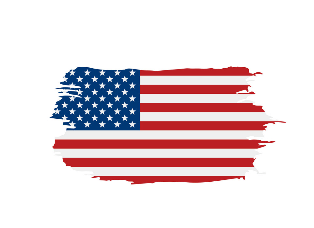 Map American Flag clipart 1