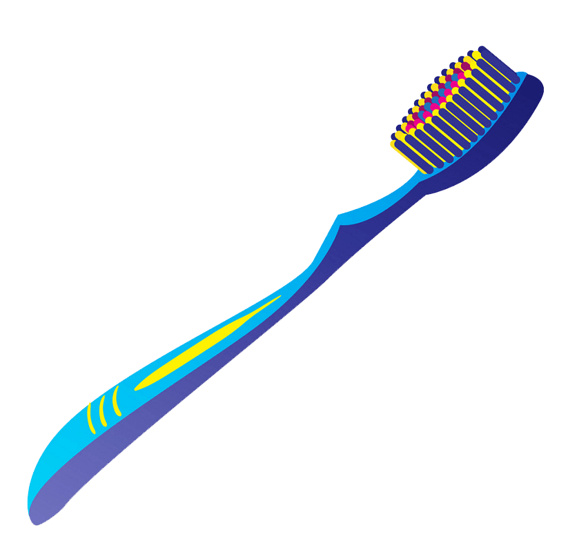 Modern Toothbrush clipart transparent