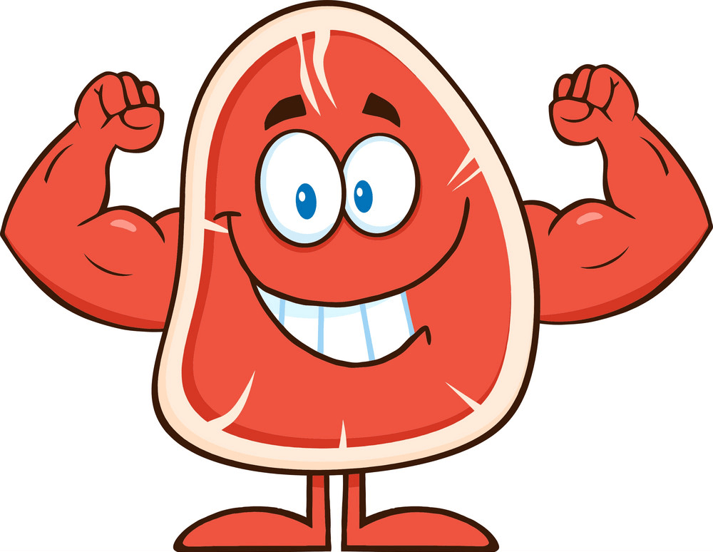 Muscly Steak clipart