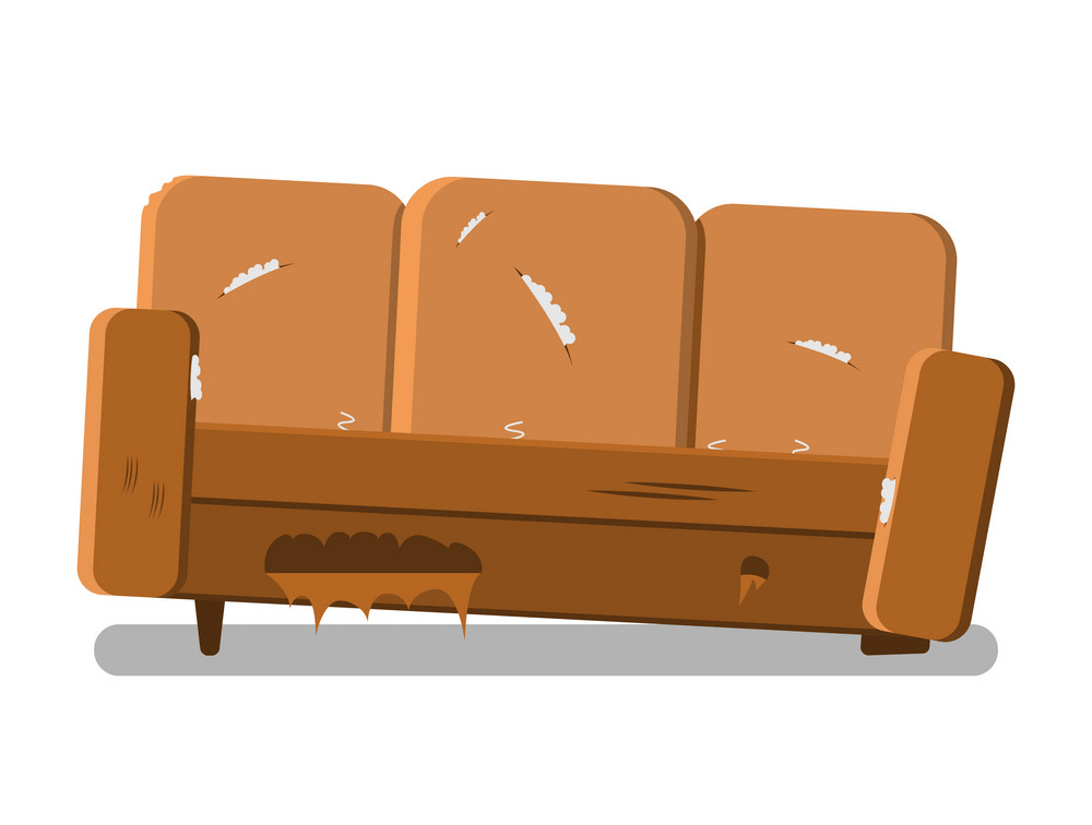 Old Couch clipart