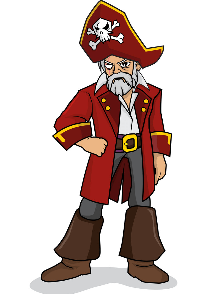 Old Pirate clipart