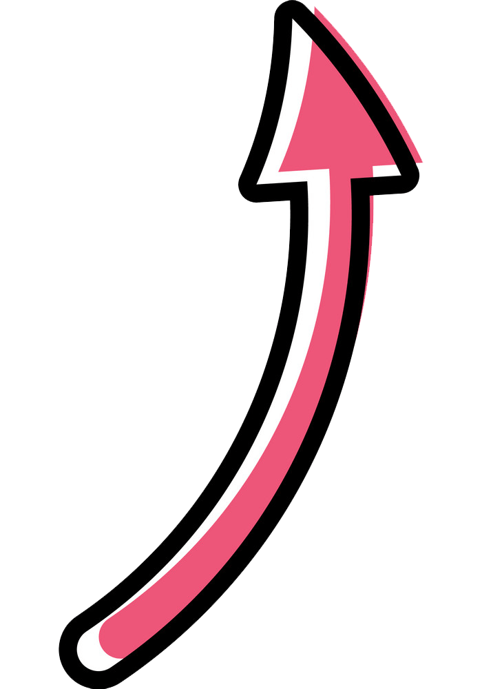 Pink Arrow clipart transparent