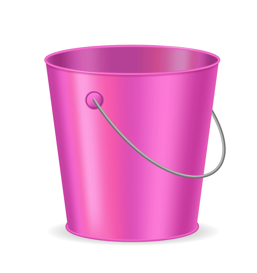 Pink Bucket clipart