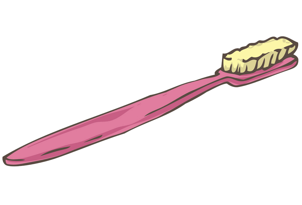 Pink Toothbrush clipart transparent 1