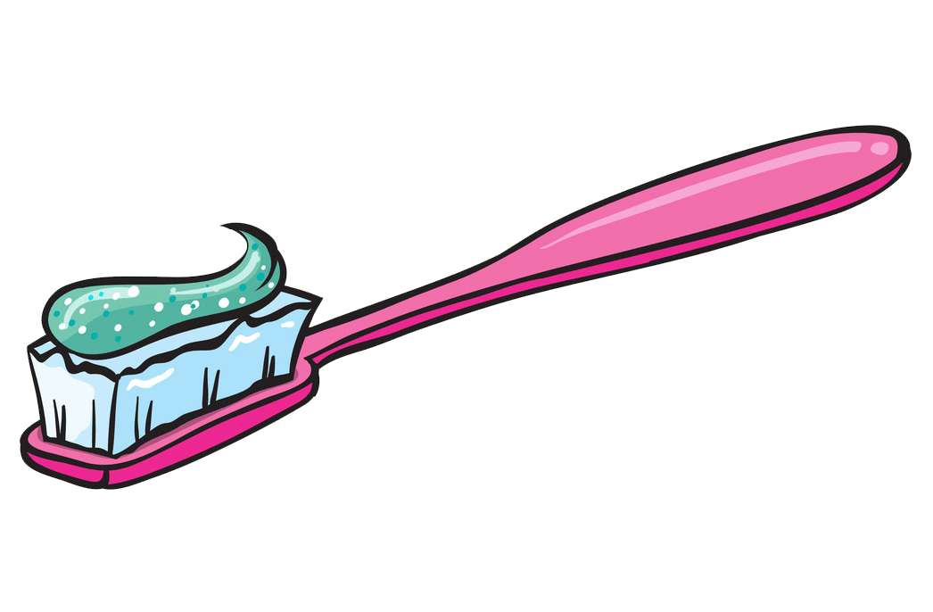 Pink Toothbrush clipart transparent