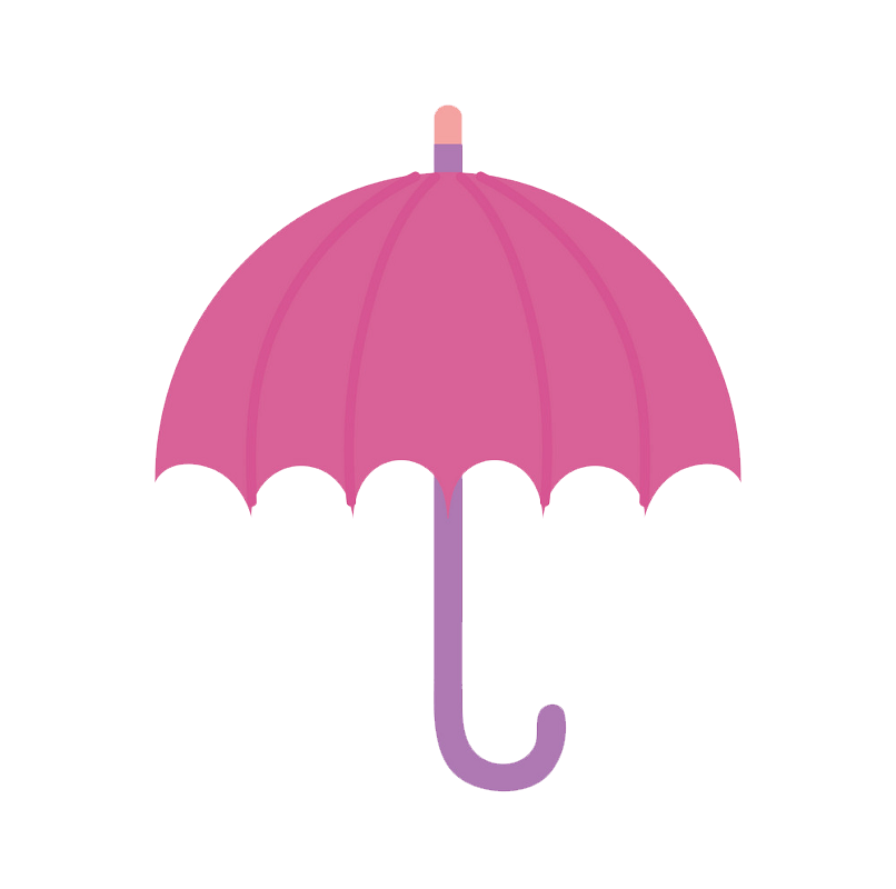 Pink Umbrella clipart transparent