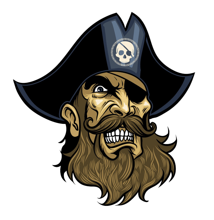 Pirate Head clipart transparent