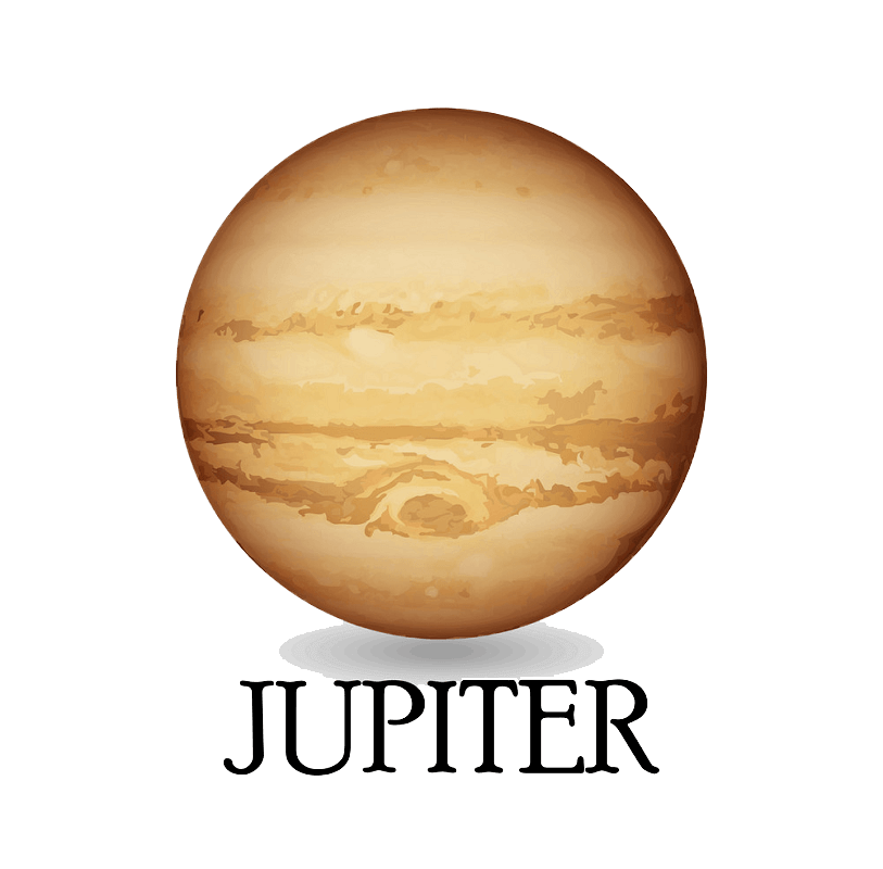 Planet Jupiter clipart transparent