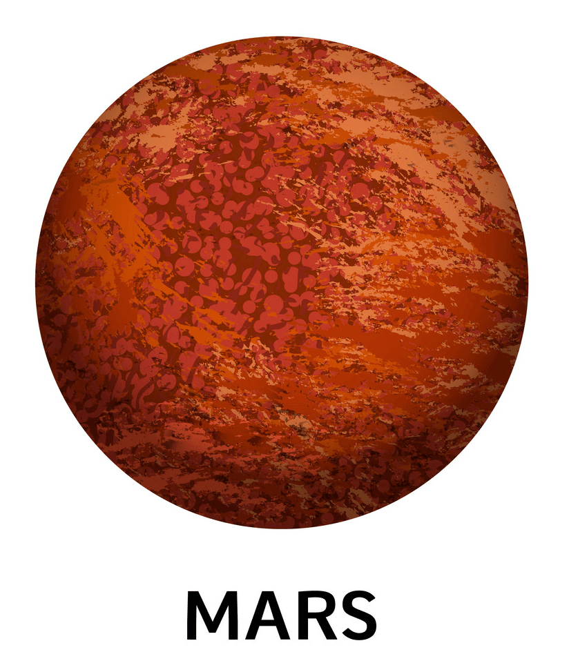 Planet Mars clipart