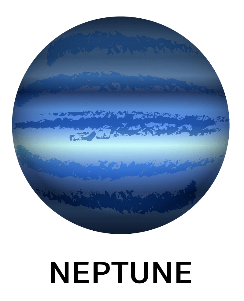 Planet Neptune clipart transparent