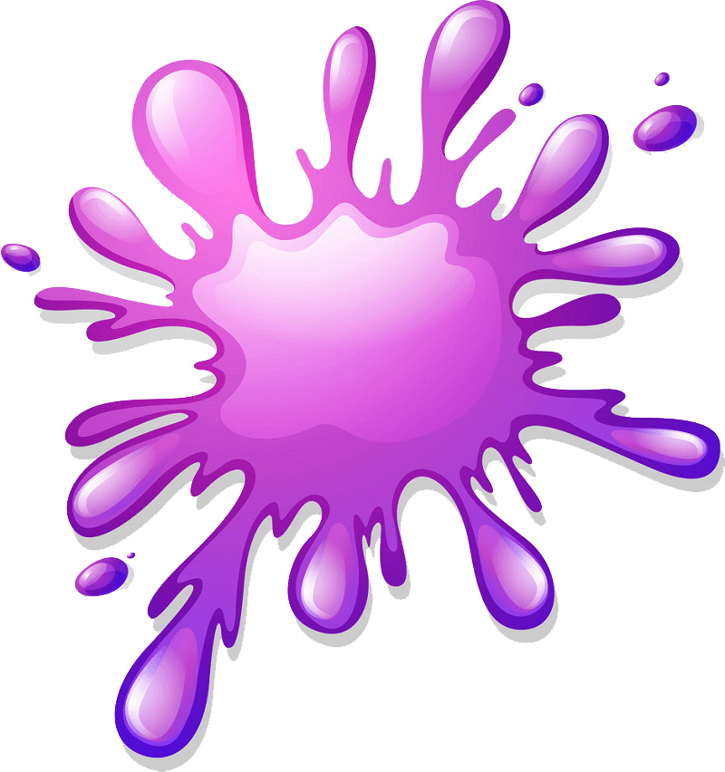 Purple Paint Splatter clipart transparent