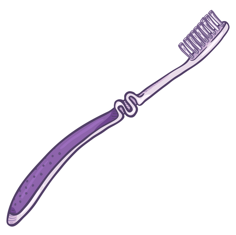 Purple Toothbrush clipart