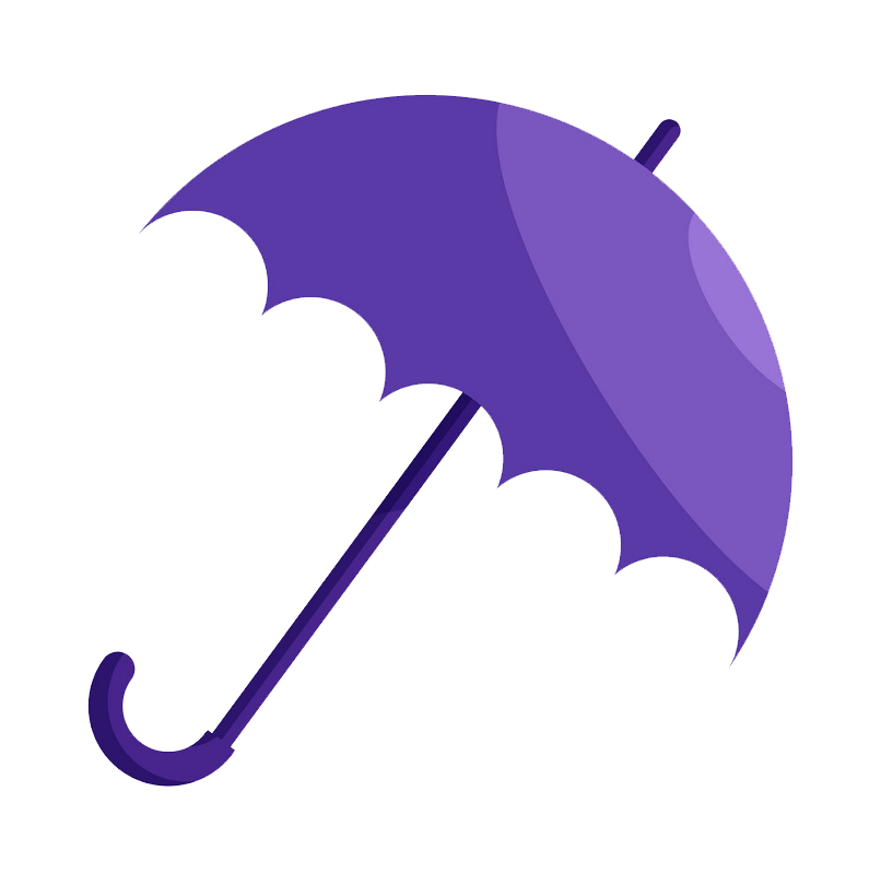 Purple Umbrella clipart transparent