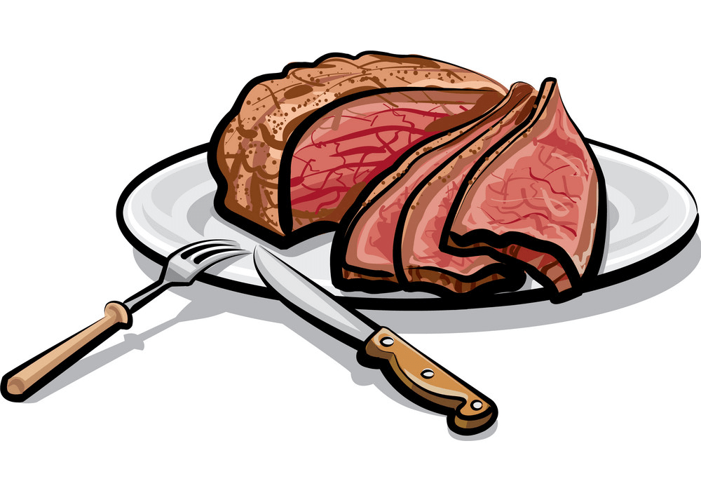 Roasted Beef Steak clipart