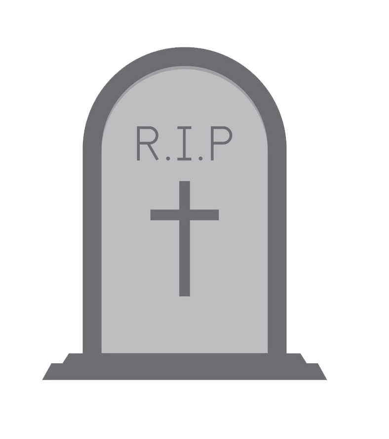 Simple Tombstone clipart transparent