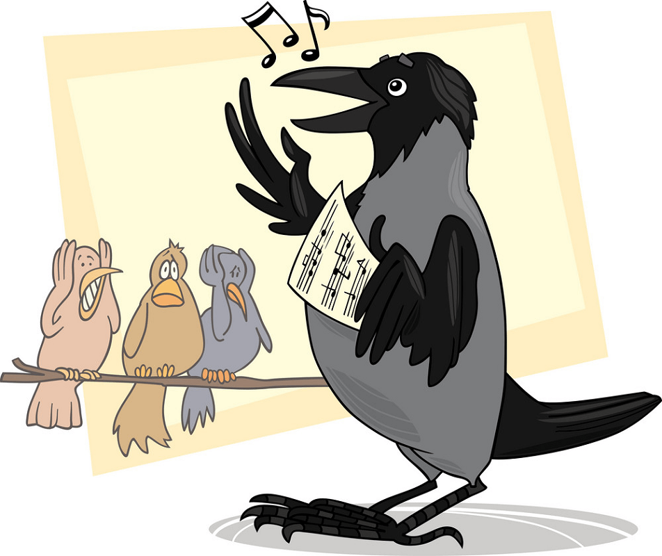 Singing Crow clipart