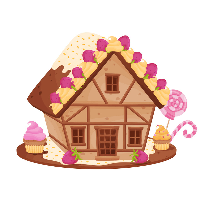Small Gingerbread House clipart