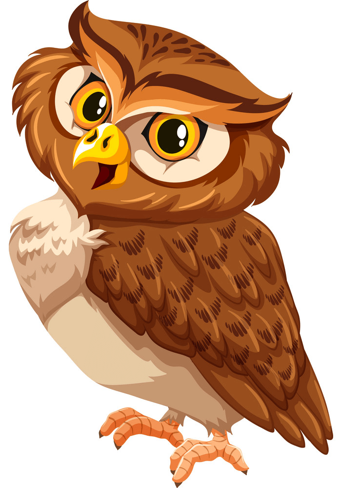 Smiling Owl clipart