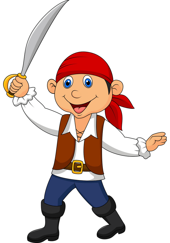 Smiling Pirate clipart