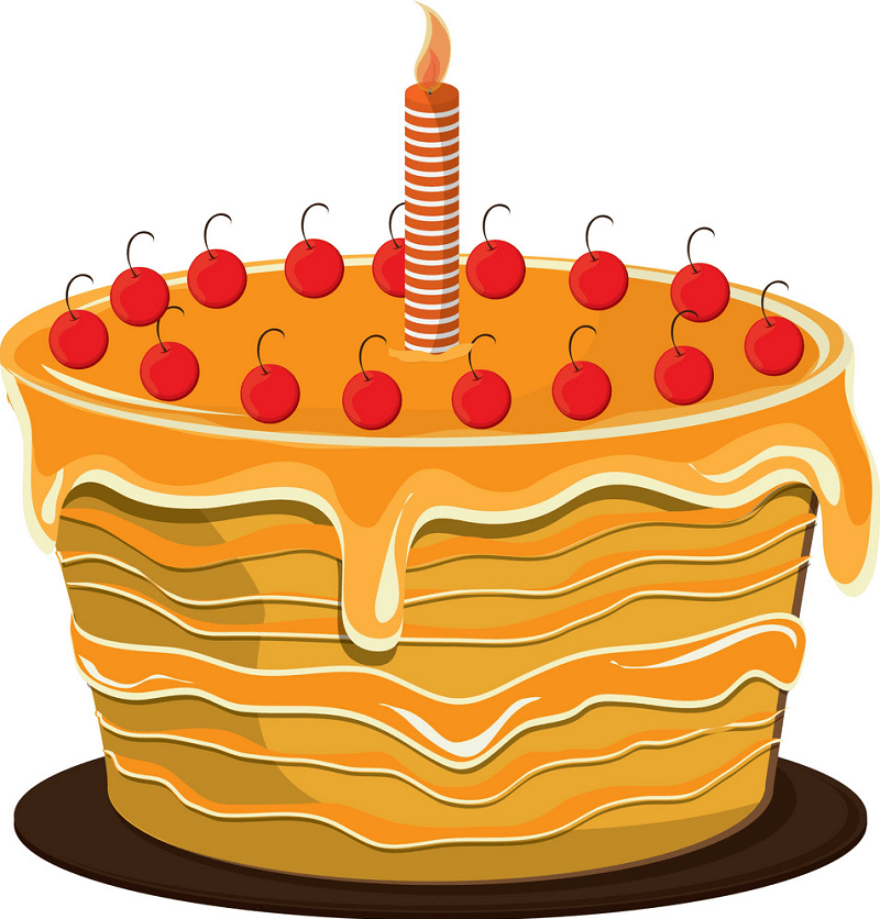 Sweet Birthday Cake clipart