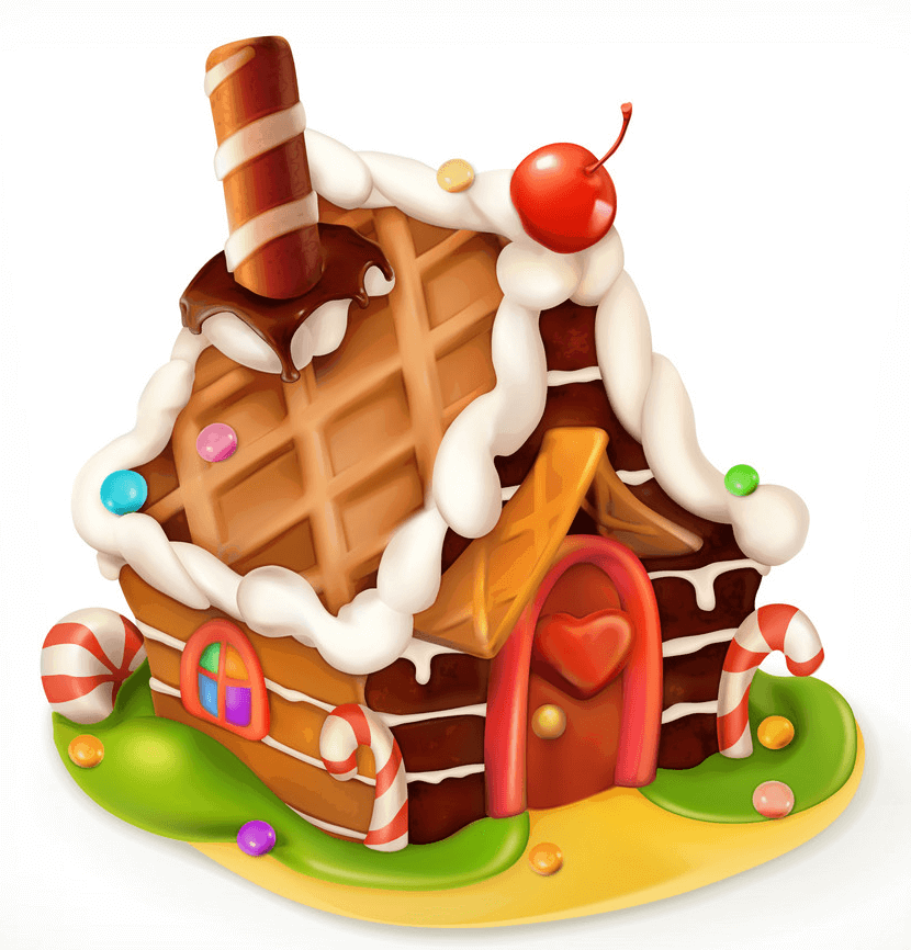 Sweet Gingerbread House clipart