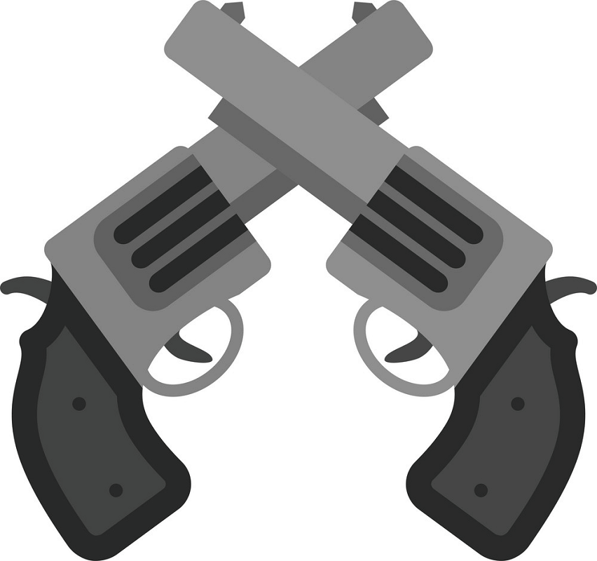 Two Guns clipart
