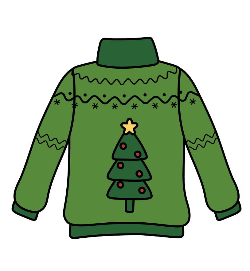Ugly Christmas Sweater clipart transparent 1