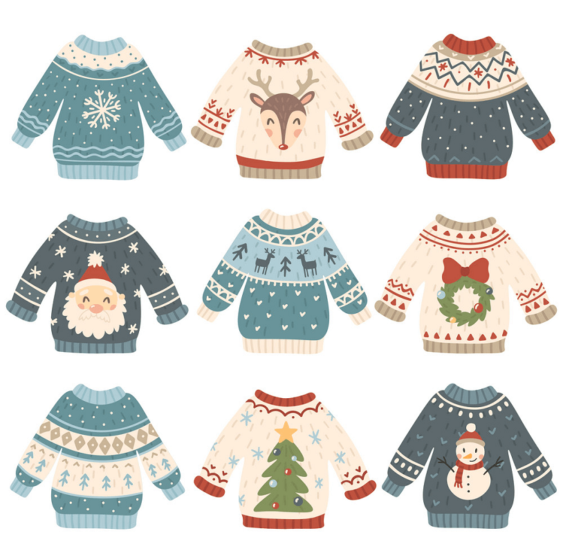 Ugly Christmas Sweaters clipart 1