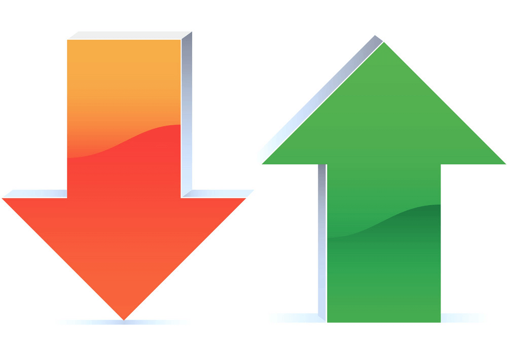 Up and Down Arrows clipart