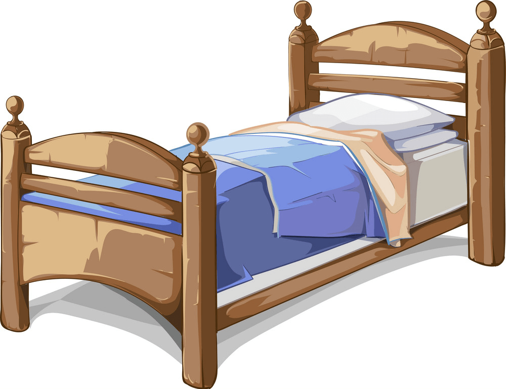 Wooden Bed clipart