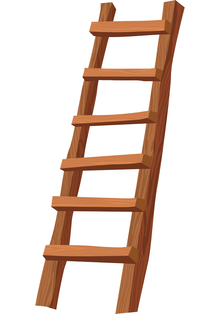 Wooden Ladder clipart transparent