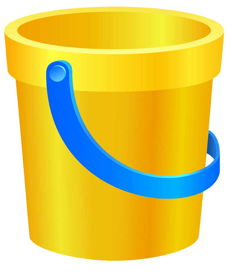Yellow Bucket clipart transparent