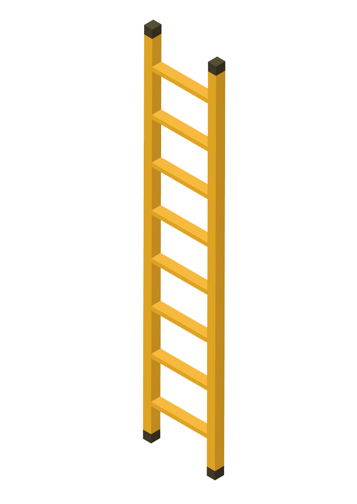 Yellow Ladder clipart transparent