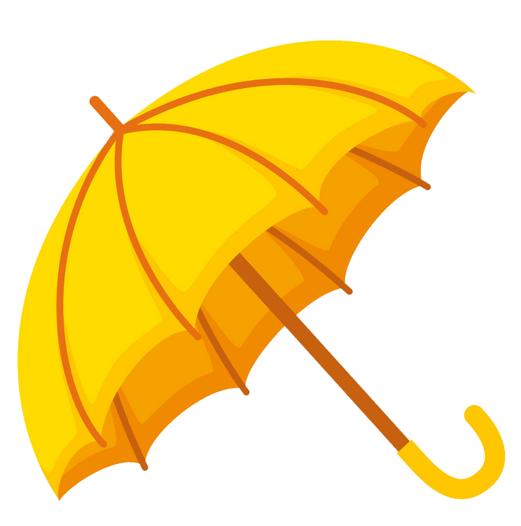 Yellow Umbrella clipart transparent