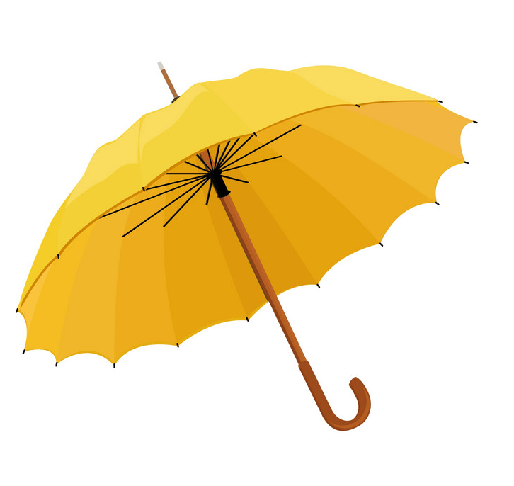 Yellow Umbrella clipart