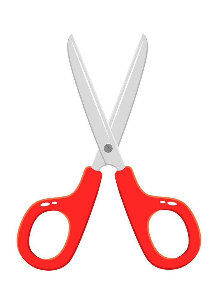red scissors clipart