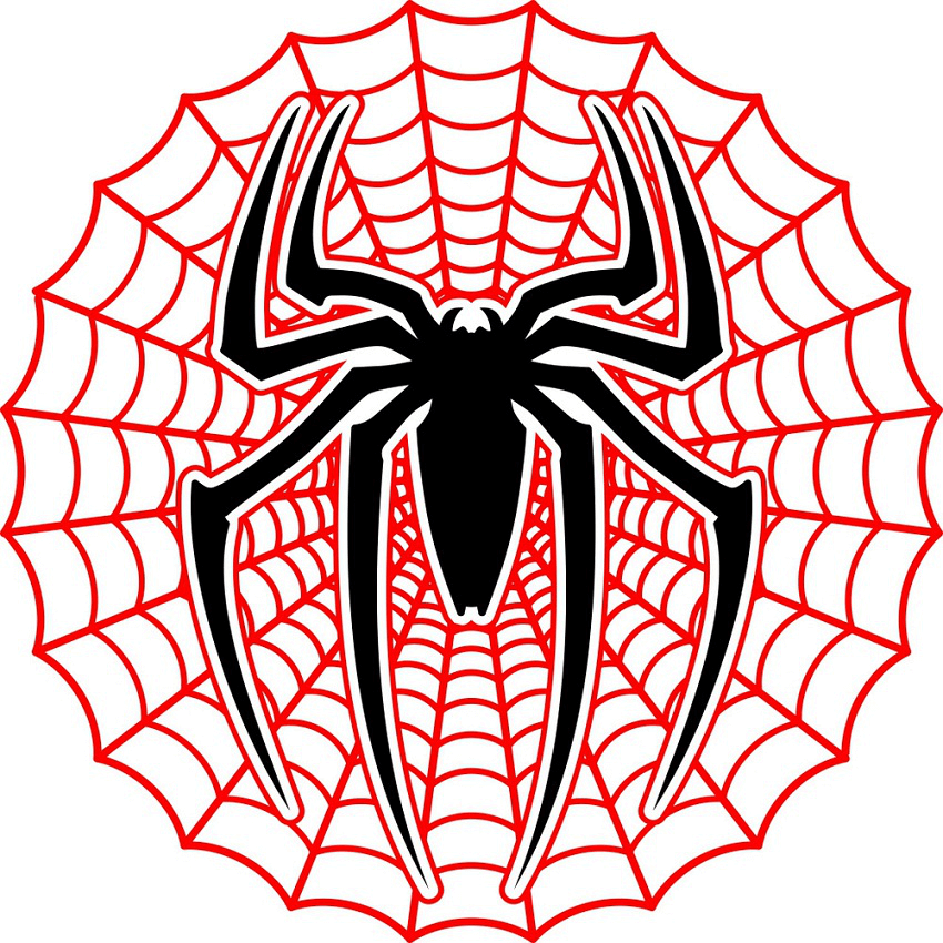 spiderman web symbol clipart