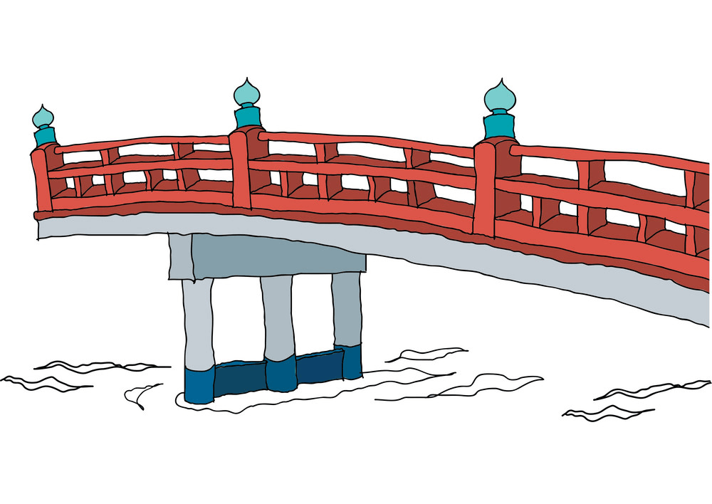 A View Bridge clipart