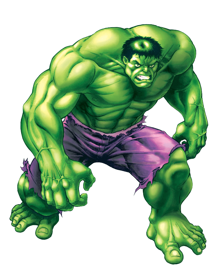 Angry Hulk clipart transparent