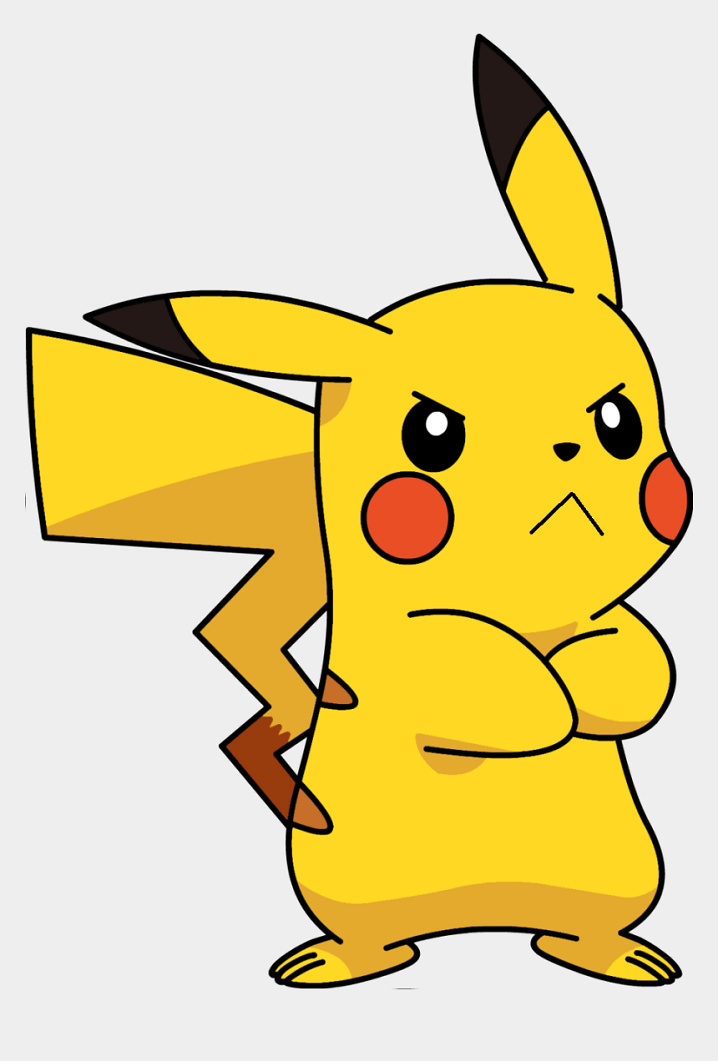 Angry Pikachu clipart