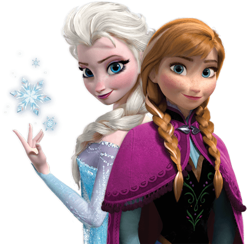 Anna and Elsa from Frozen clipart transparent