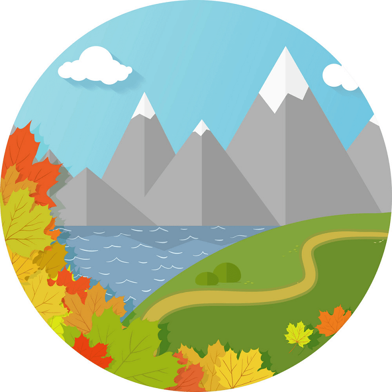 Autumn Mountains clipart