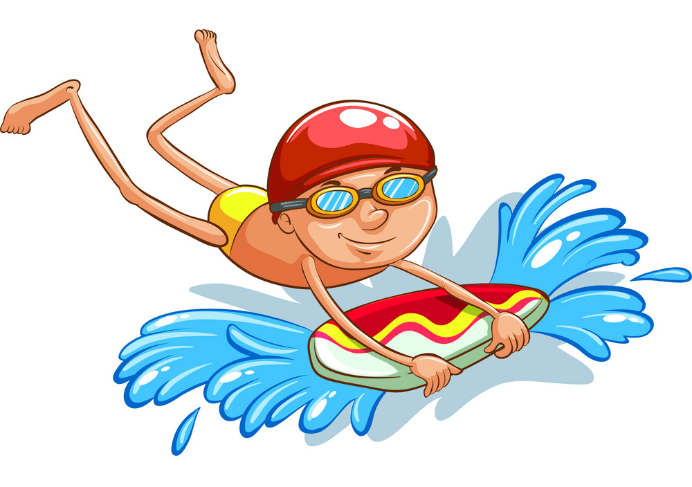 Boy Swimming clipart 1