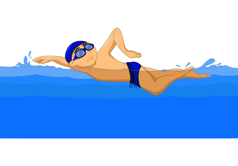 Boy Swimming clipart 4