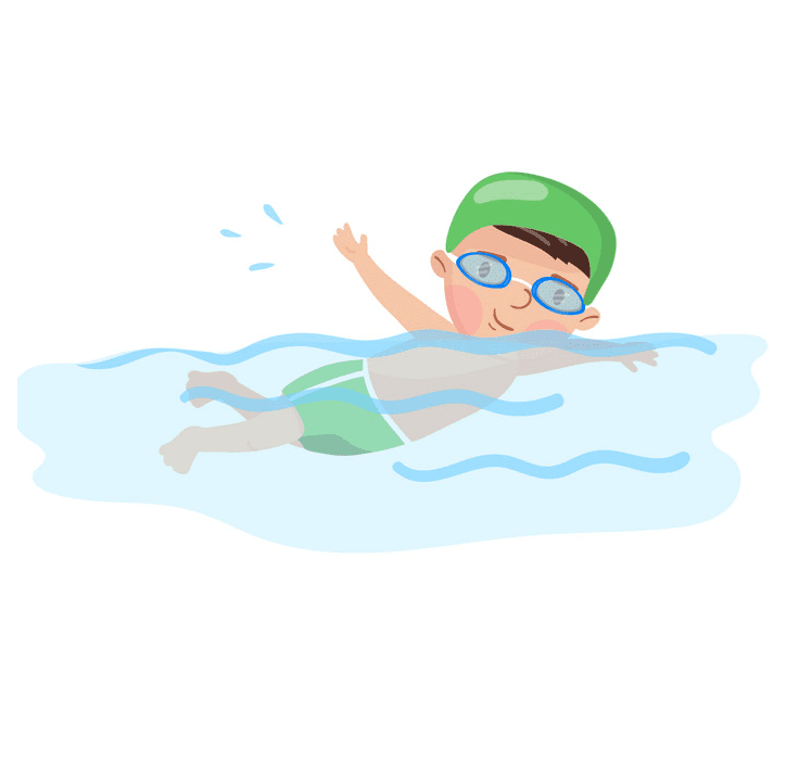 Boy Swimming clipart 6