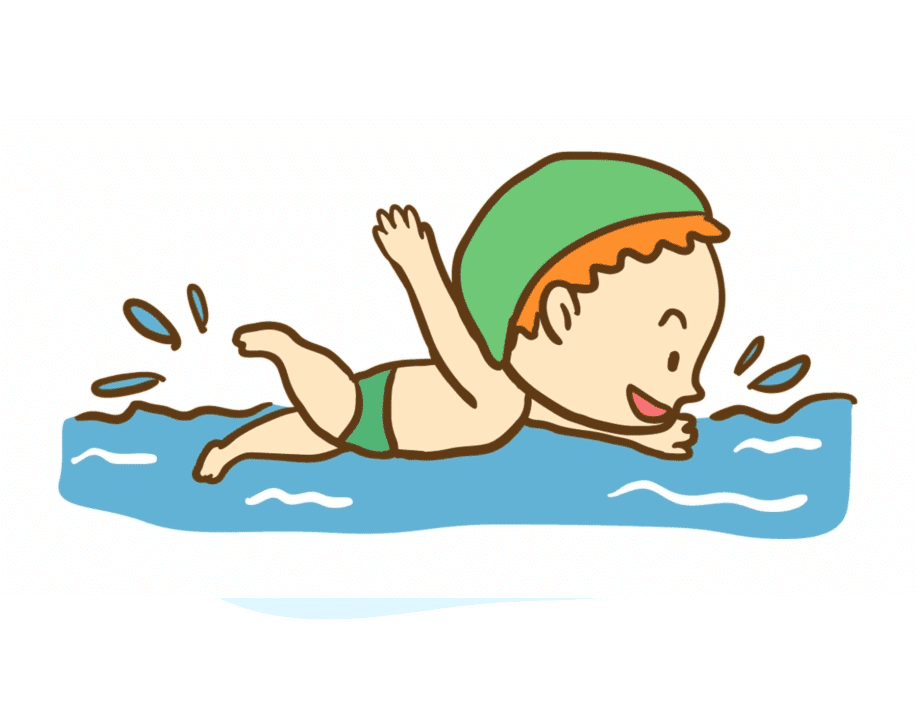 Boy Swimming clipart 7