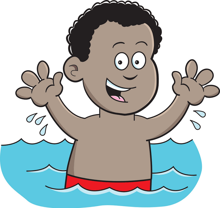 Boy Swimming clipart free image