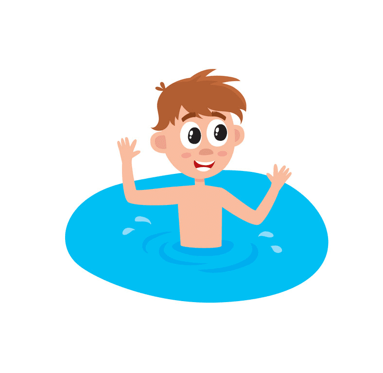 Boy Swimming clipart images