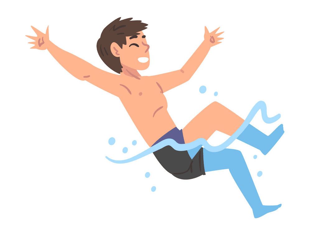 Boy Swimming clipart png image