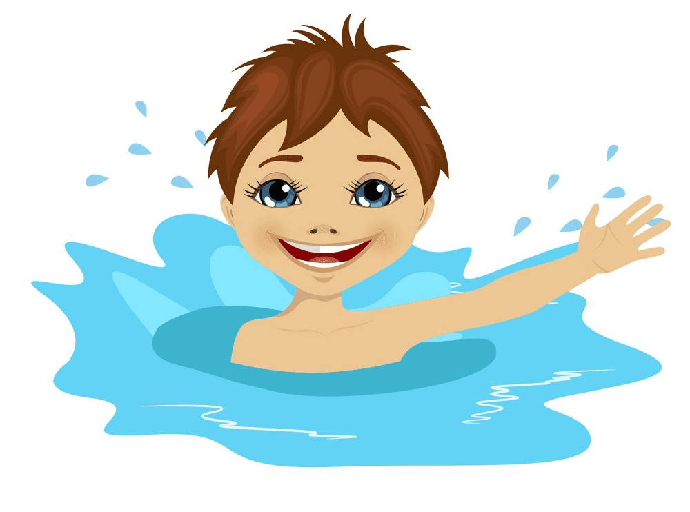 Boy Swimming clipart png